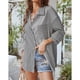 thumbnail image 5 of Camisa informal para mujer, blusa de manga larga con solapa y rayas para mujer, valor excepcional, 5 of 7