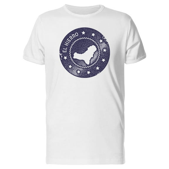 El Hierro Grunge Map Tee Men's -Image by Shutterstock