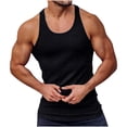 thumbnail image 3 of zfhfof Men's Workout Tank Top Ribbed Knit Sleeveless Gym Muscle T Shirts Bodybuilding Tee, 3 of 8