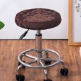 thumbnail image 4 of Stool Cover Round Stool Seat Protector Stool Seat Cushion Brownness, 4 of 8