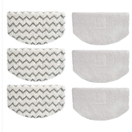 6 Pack Steam Mop Pads Replacement for Bissell Powerfresh Steam Mop 19405 1940W 1440 1544A 1806 18067 2075 Series, Model 1940 5938 19402 19408 19409, Microfiber Washable, Reusable