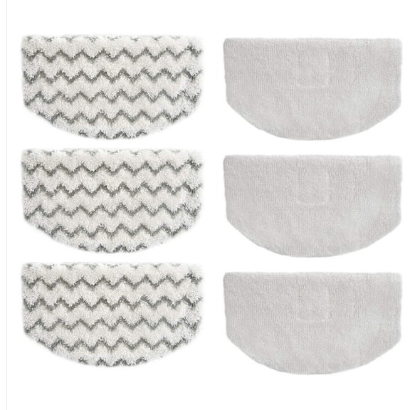 6 Pack Steam Mop Pads Replacement for Bissell Powerfresh Steam Mop 19405 1940W 1440 1544A 1806 18067 2075 Series, Model 1940 5938 19402 19408 19409, Microfiber Washable, Reusable