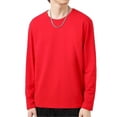 thumbnail image 1 of Camiseta de manga larga con cuello redondo para hombre, top de otoño, ropa de diario s20241224643, 1 of 5