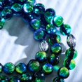 thumbnail image 4 of Turquoise Horizon | .925 Sterling Silver | Lunar Glass Bracelet, 4 of 9