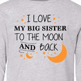 thumbnail image 4 of Inktastic I Love My Big Sister To The Moon and Back Long Sleeve Youth T-Shirt, 4 of 5