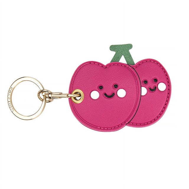 Llavero con funda de cuero con tarjeta de acceso de dibujos animados, llavero creativo y lindo para niña, bolso colgante, regalo personalizado