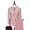 Pink, variant on Double Breasted Suit Men, Plus Size Solid Color Business Wedding Cocktail Dinner Party Suit Set, Comfortable Formal Classic Tuxedo Suits