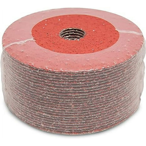 Benchmark Abrasives 5" Premium Ceramic Resin Fiber Grinding Sanding Discs 7/8" Arbor (25 Pack) - 60 Grit