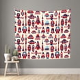 thumbnail image 2 of Balery Rocket Pattern Pattern Tapestry 60x51 Inches - Large Wall Hanging Tapestry for Bedroom, Living Room, Dorm Decor - Artistic and Aesthetic Room Decor, 2 of 9