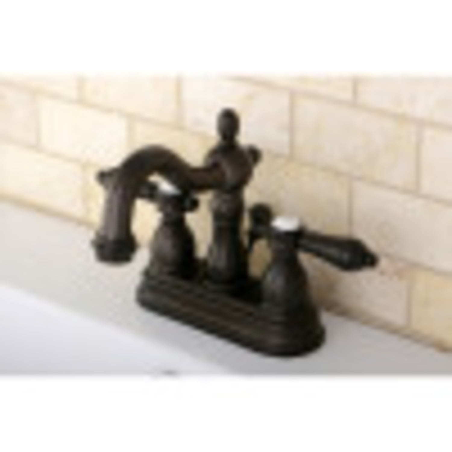 Kingston Brass KS1605BAL 4 in. Centerset Bathroom Faucet, Oil Rubbed Bronze