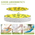 thumbnail image 3 of 3 Packs of Wood Pulp Cotton Dishwashing Sponge 3.54x2.56 Inch Dishwashing Sponge Household Cleaning Sponge Kitchen Utensils Clean Use Yellow Pineapple Seamless, 3 of 7