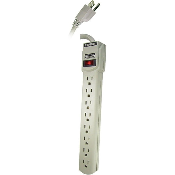 8 Outlet Surge Protector Heavy Duty Home/Office Power Strip, 14 AWG Cord, 125V, 15AMPS, 1875 Watt, 1.5-Ft Power Cord