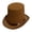 brown, variant on Fedora Top Hat Black Short Brim Dress Up Cowboy Hat Surprise Gift for Boyfriend Father Uncle Casual Cap