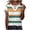 (DT 18)Yellow, variant on DailkTrvid Women's Summer Blouse Trendy Loose Fit Tops Crisscross V Neck T-Shirt Casual Tees Short Sleeve Damask Print Rolled Cuff Outfits