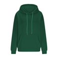 thumbnail image 2 of Qetyuw Oversized Hoodies for Women Long Sleeve Sweatshirt with Pocket Solid Color Drawstring Pullover Fall Loose Fit Clothes, 2 of 8