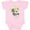 AD-Pink, variant on Inktastic He is Risen Cross with Script and Flowers Boys or Girls Baby Bodysuit