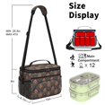 thumbnail image 6 of Lunch Box Pioneer Flower Floral Print Pattern Insulated Lunch Bag for Women Men,Medium Leakproof Lunchbox Cooler Bag Adjustable Strap,10 X 6.7 X 8 Inches, 6 of 6