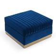 thumbnail image 2 of Modern Velvet Upholstered Sofa Ottoman Seat Bench for Living Room Apartment Office, 2 of 4