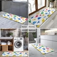 thumbnail image 2 of White Colorful Dinosaurs Pattern Kitchen Rug Mat,Kitchen Runner Rugs Non Skid Washable,Decorative Kitchen Floor Mats for Kitchen,Sink,Laundry,17"X47", 2 of 5