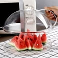 thumbnail image 4 of Microwave Plate Cover, Transparent Anti-Splatter Lid with Steam Vents & Handle, Oil Proof, Includes Base, Fits Most Plates, Easy to Clean, 4 of 6