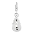 thumbnail image 2 of 925 Sterling Silver Rhodium-plated Earth Symbol With Lobster Clasp Charm Pendant; for Adults and Teens; for Women and Men, 2 of 2