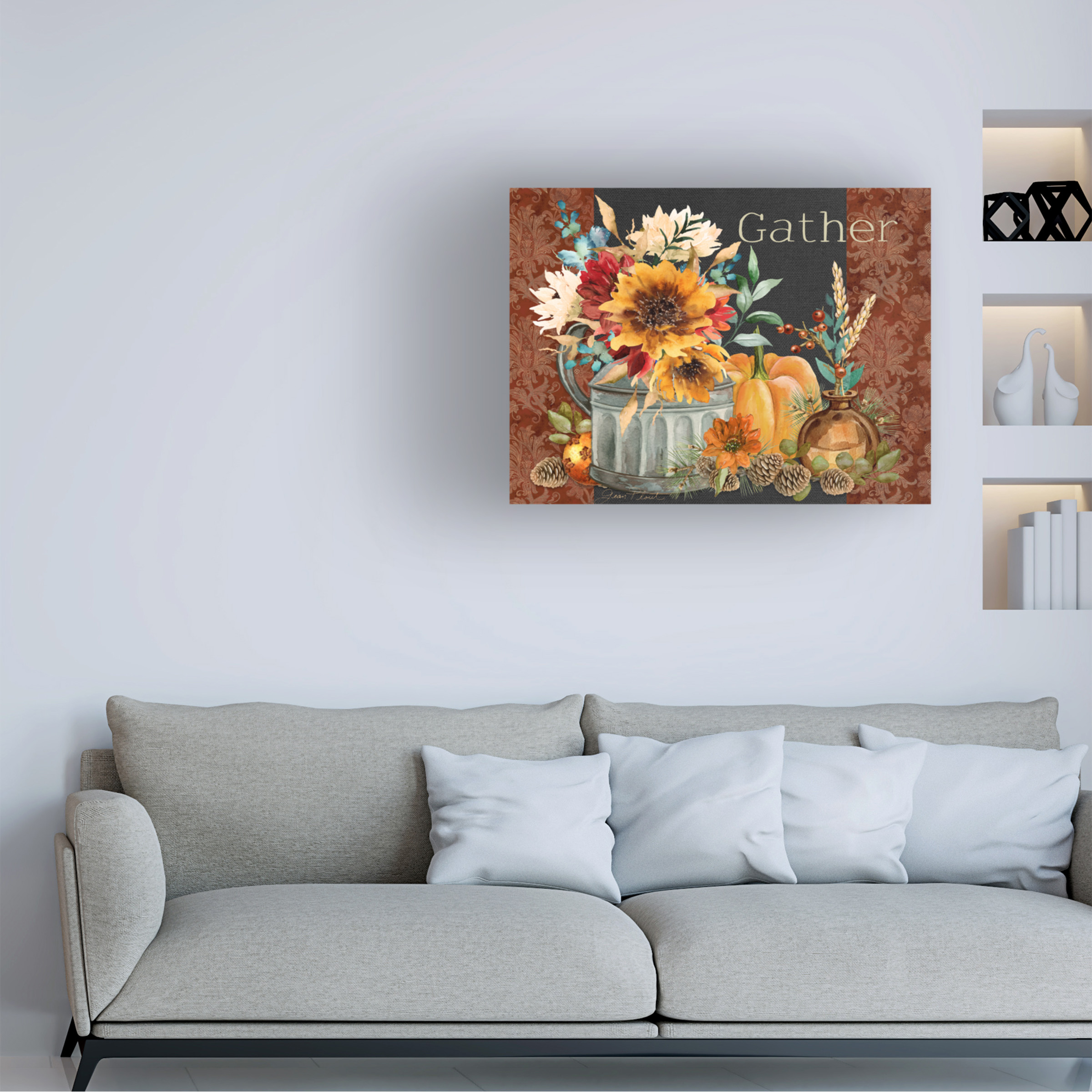 Canvas Wall Art - Jean Plout 'Regal Autumn B' Wall Art for Living Room, Bedroom, or Office Décor by Trademark Fine Art - 24 x 18 Inches