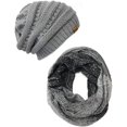 thumbnail image 1 of Winter Warm Knitted Infinity Scarf and Beanie Hat Set, 1 of 8