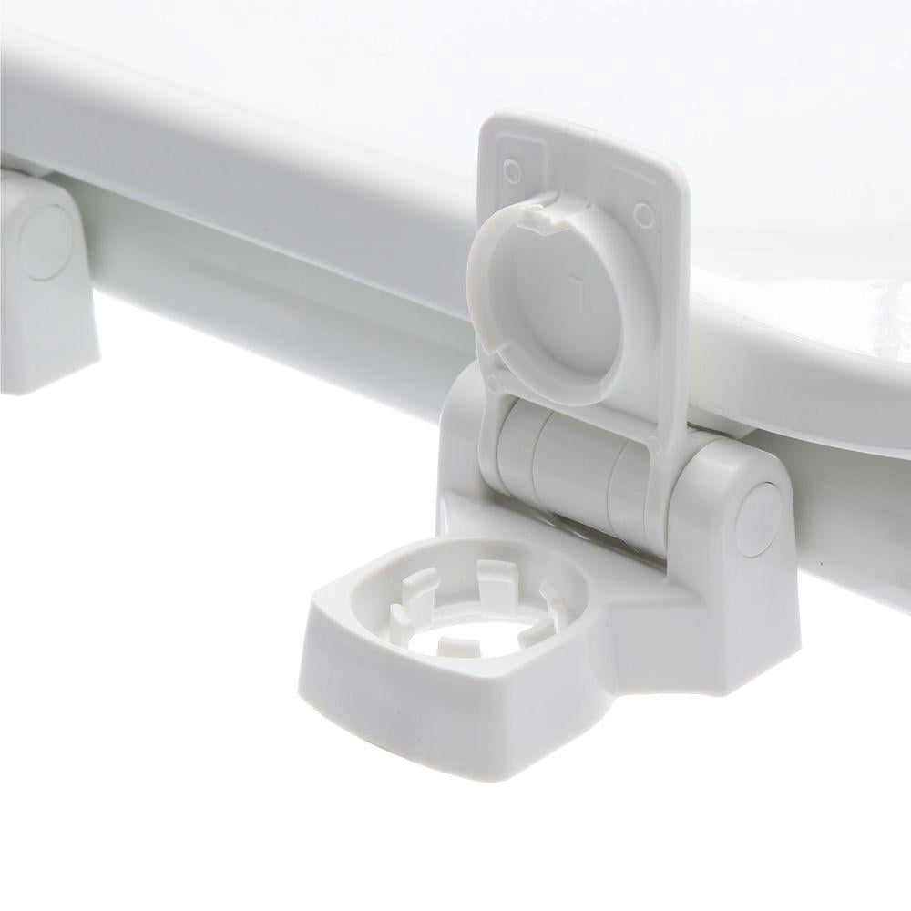 Richfield Lift-Off Never Loosens Round Closed Front Toilet Seat In White