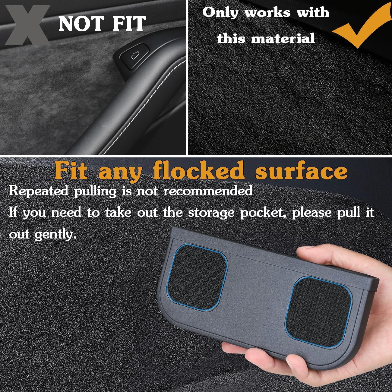 for Tesla Model Y 3 Sunglasses Holder Center Console Organizer Tray Storage Box Key Card Coin Holder Silicone Hook for Flocking Tesla Accessories