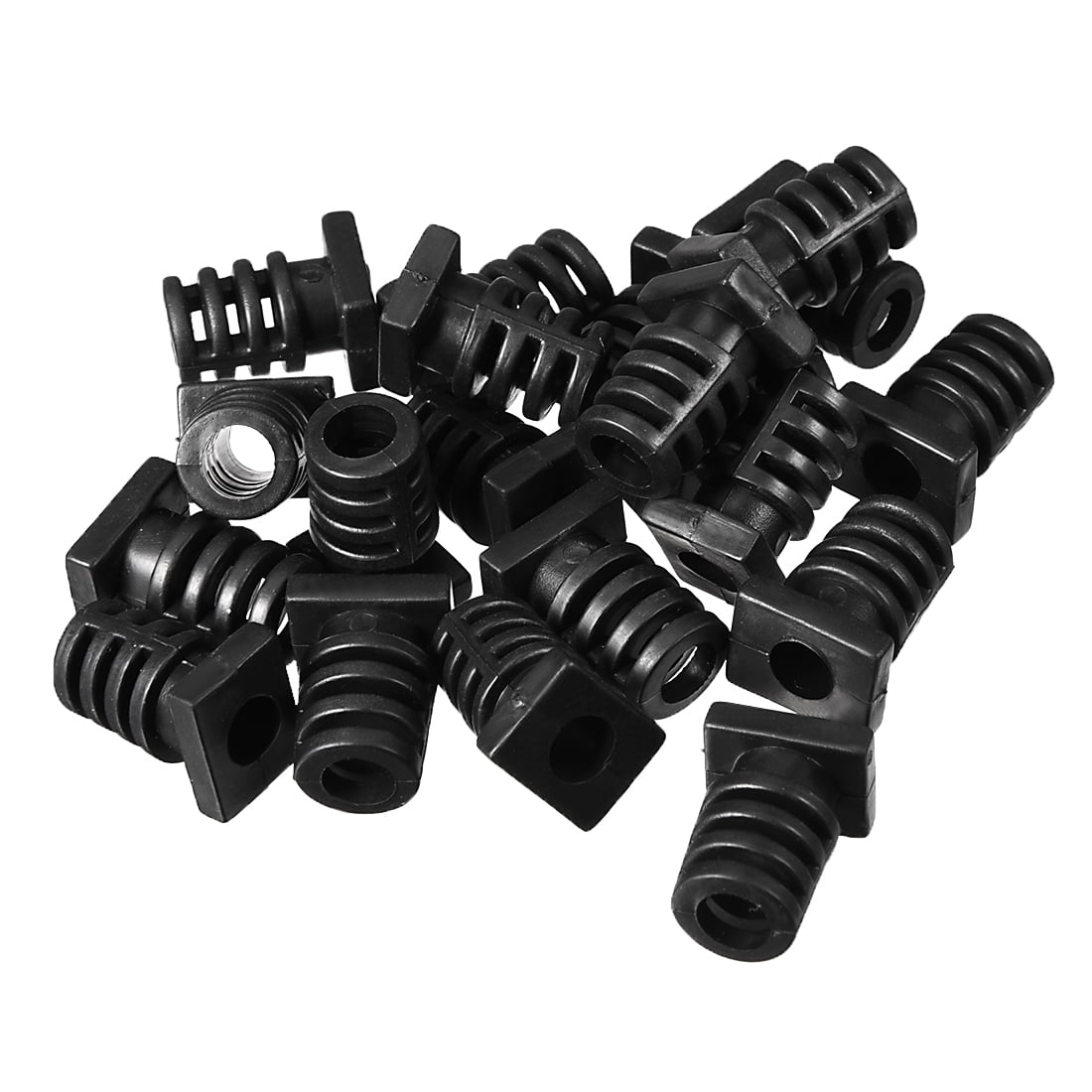 20Pcs PVC Square Strain Relief Cord Boot Protector Sleeve Power Tool