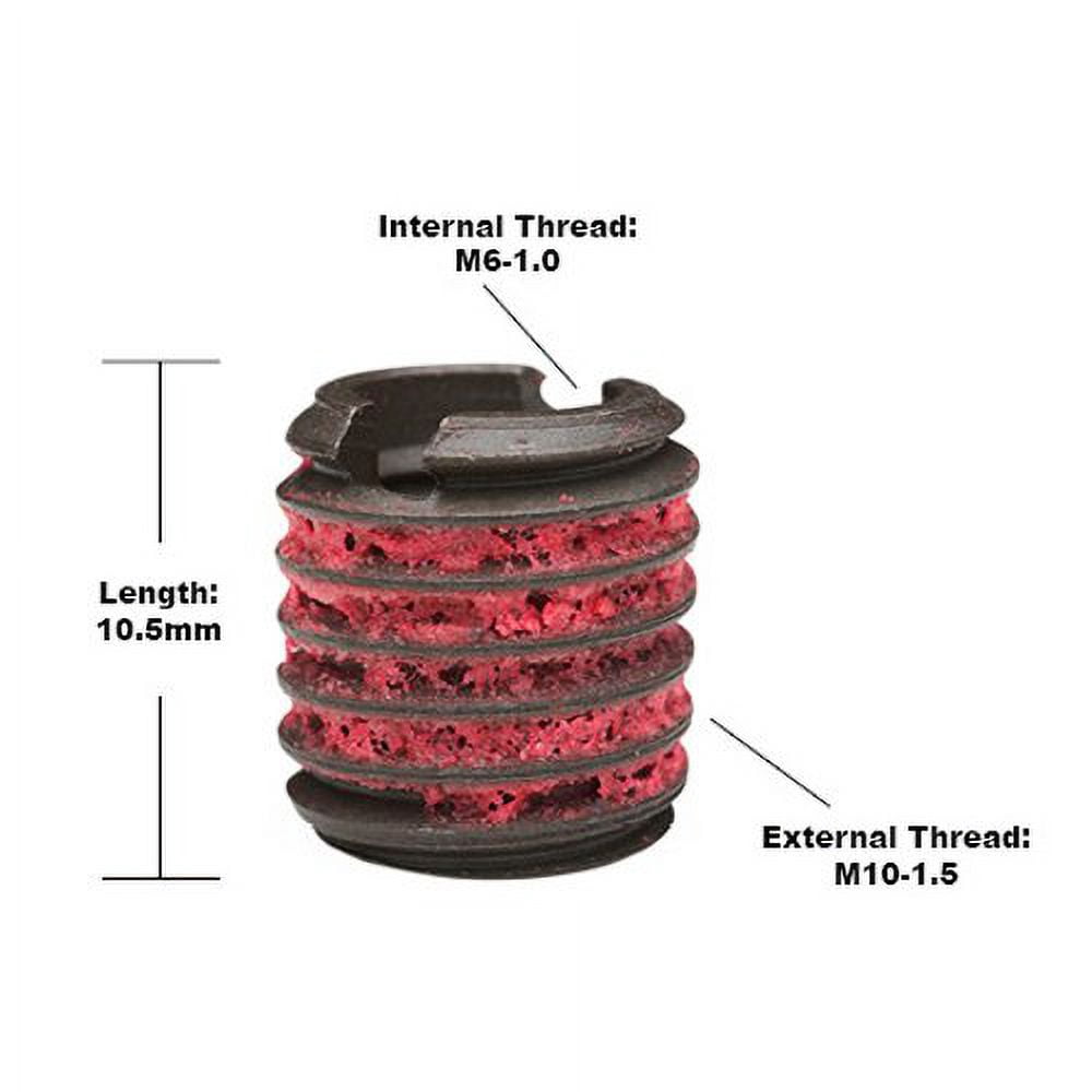 Thread Repair Kit, Self Locking Thread Inserts, Steel, 10 Inserts EZ-450-6