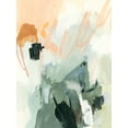 thumbnail image 2 of Barnes, Victoria 15x18 Black Ornate Wood Framed with Double Matting Museum Art Print Titled - Moss and Peach I, 2 of 4