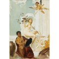 thumbnail image 2 of Eduard Veith 11x14 Gold Ornate Wood Frame and Double Matted Museum Art Print Titled - Allegories, 2 of 4