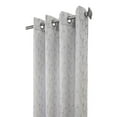 thumbnail image 2 of Habitat Arcadia Grommet Curtain Panel Window Dressing 52 x 63 in Grey, 2 of 3