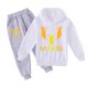 thumbnail image 3 of Children's Messi casual hoodie pants suit boys and girls hoodie pants sportswear suit black 5-6 years old-120cm, 3 of 4