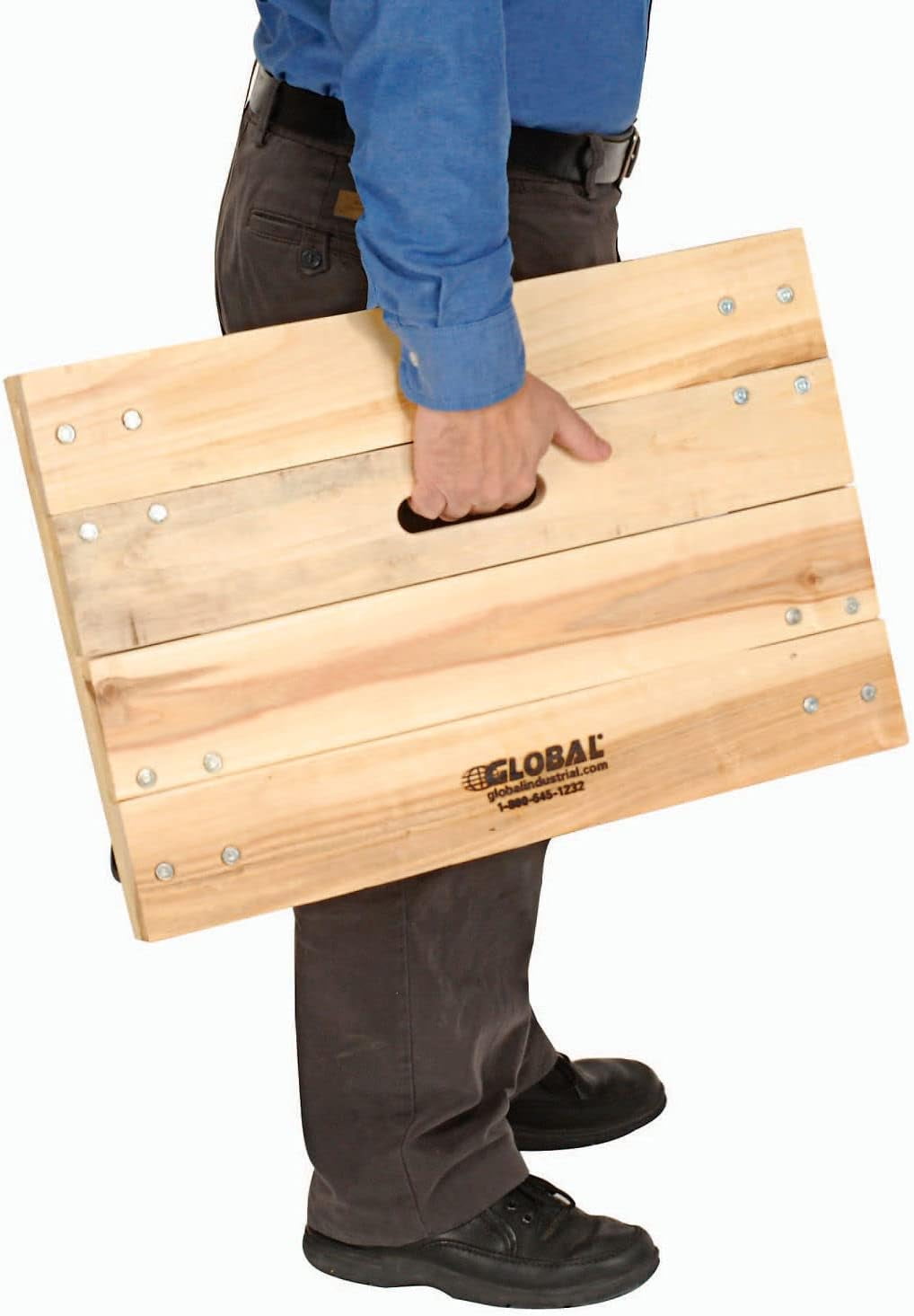 Hardwood Dolly - Solid Deck, 36 x 24, 1200 Lb. Capacity