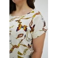 thumbnail image 4 of Blusa manga corta Roman Fashion /Tallas Extras, 5523 (Beige) beige 42 Roman Fashion BL-JON-5523-BEIGE, 4 of 7