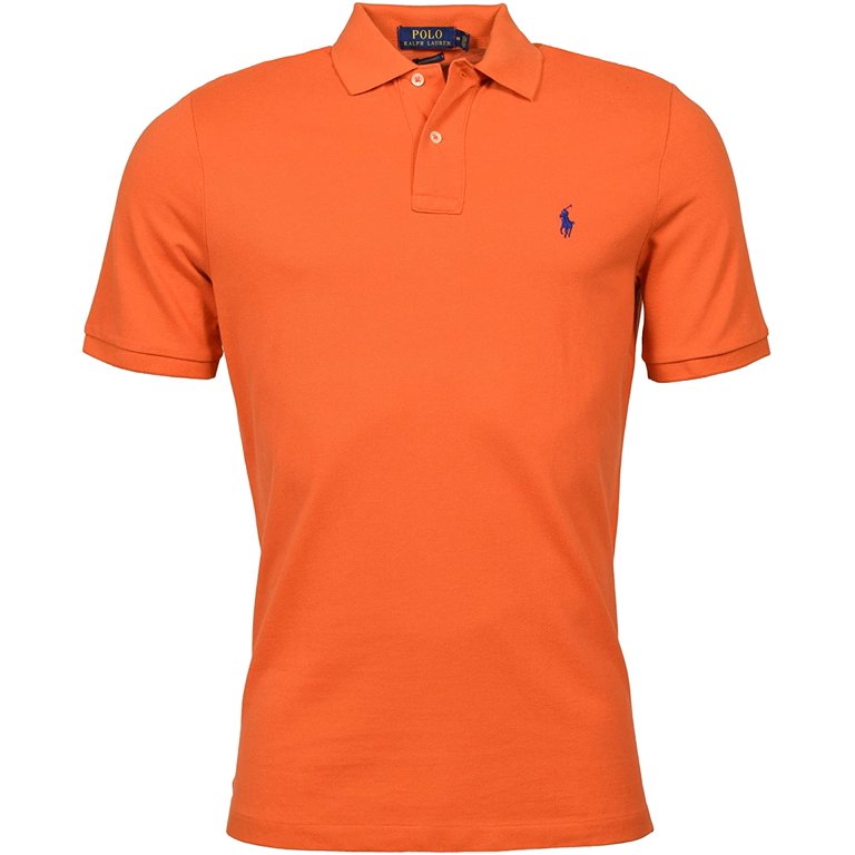 Polo Ralph Lauren Men's Classic Fit Soft Cotton Polo Shirt, Orange, M