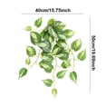thumbnail image 3 of Dienrx 50Cm Artificial Pothos Hanging Plant with White Ceramic Pot, Realistic Indoor Greenery for Home Decor, Desk, Shelf, Bathroom, and Office Decoration, Easy to Assemble, 3 of 7