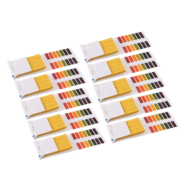 Prueba de agua ácido alcalino , papel laboratorio tornasol, indicador 1-14, Tira de prueba de PH 10 piezas