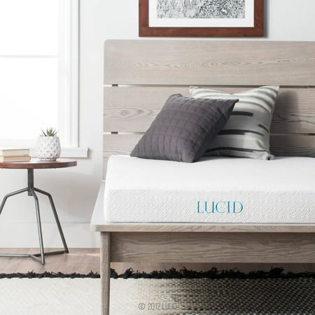 LUCID 5" Gel Memory Foam Mattress, Queen