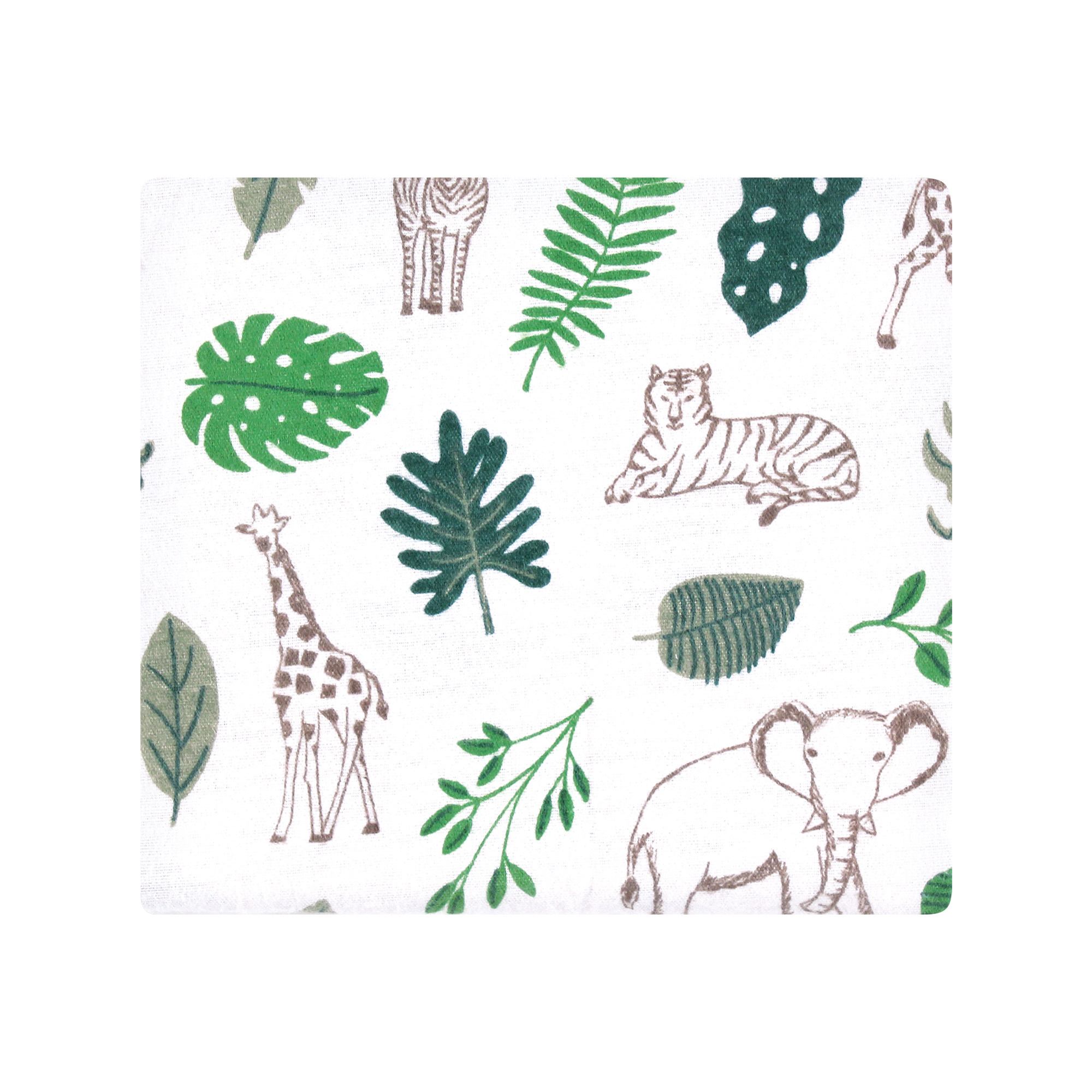 Hudson Baby Unisex Baby Cotton Poly Flannel Receiving Blankets, Jungle, One Size