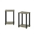 thumbnail image 4 of Furinno Simplistic End Table, Small, Set of 2, French Oak/Black, 4 of 6