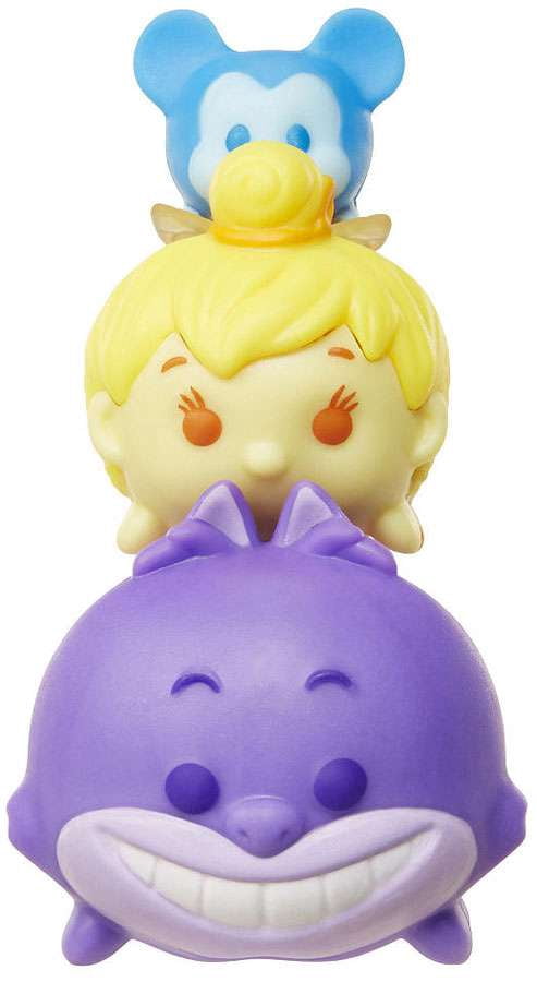 Disney Tsum Tsum Mickey, Tinker Bell & Cheshire Cat Mini Figures, 3 Pack