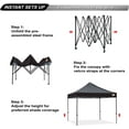 thumbnail image 2 of ABCCANOPY 10' x 10' Black Outdoor Commercial Instant Shelter Metal Patio Pop-Up Canopy, 2 of 8