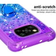 thumbnail image 4 of Phone Case for Xiaomi Poco X3 NFC, Case for Xiaomi Poco X3 Pro, Shiny Bling Quicksand Effect TPU Bumper Case with Four Corners Protection Cover for Xiaomi Poco X3 NFC/X3 Pro, Purple Blue, 4 of 14