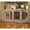White, variant on Cardinal Gates 4 Panel Freestanding Wood Pet Gate - Walnut