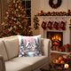 thumbnail image 5 of Fundas de almohada navideñas de 45 x 45 cm, decorativas, de tela suave y con cremallera oculta para decoración del hogar., 5 of 6