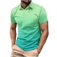 thumbnail image 1 of Camisas de Manga Larga para Hombres Impresos Girar Hacia Abajo Botones de Cuello Lateral Dividido, Casual Blusa de Manga Corta, 1 of 6