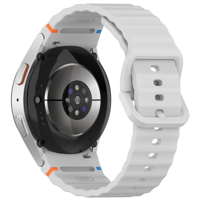 Adecuado para Samsung Galaxy Watch7/6/5/modelo oficial correa de costura con patrón ondulado correa de silicona deportiva FE